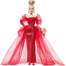Mattel Barbie Signature 80. évfordulós baba piros estélyi ruhában