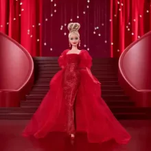 Mattel Barbie Signature 80. évfordulós baba piros estélyi ruhában
