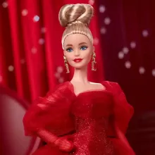 Mattel Barbie Signature 80. évfordulós baba piros estélyi ruhában