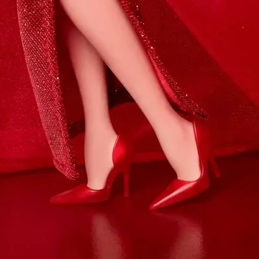 Mattel Barbie Signature 80. évfordulós baba piros estélyi ruhában