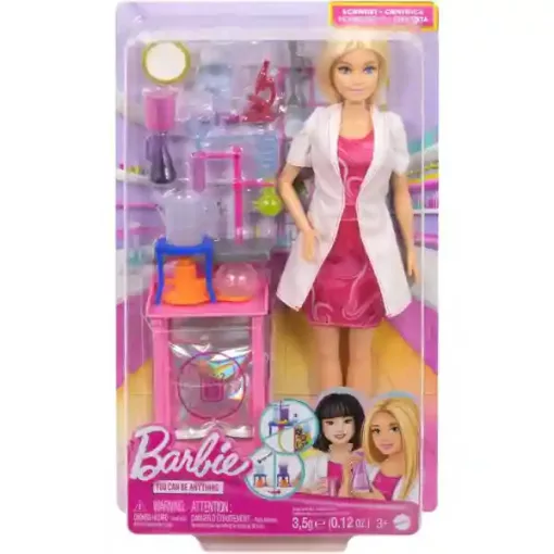 Mattel Barbie laboratórium játékszett tudós babával