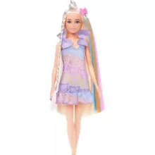 Mattel Barbie Fun & Fancy fodrászos szőke baba extra hosszú hajjal