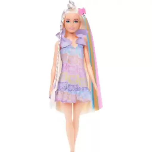 Mattel Barbie Fun & Fancy fodrászos szőke baba extra hosszú hajjal