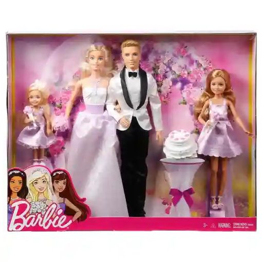 Mattel Barbie és Ken esküvője ünnepi ruhákban