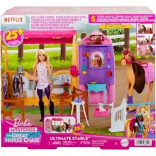 Mattel Barbie Mysteries lovarda lóval és babával