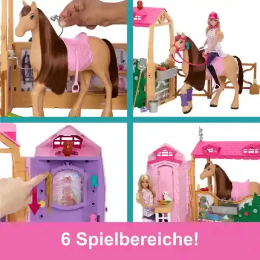 Mattel Barbie Mysteries lovarda lóval és babával