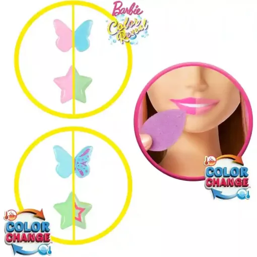 Mattel Barbie fodrász babafej kiegészítőkkel