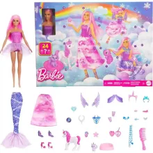 Mattel Barbie Dreamtopia adventi kalendárium, naptár, sellő, hercegnő, tündér