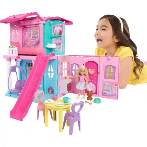 Mattel Barbie Family & Friends Chelsea nyitható babaháza