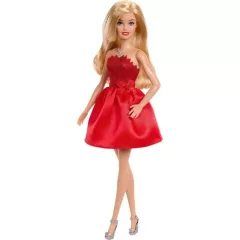 Mattel Barbie 80. évfordulós baba piros ruhában