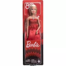 Mattel Barbie 80. évfordulós baba piros ruhában