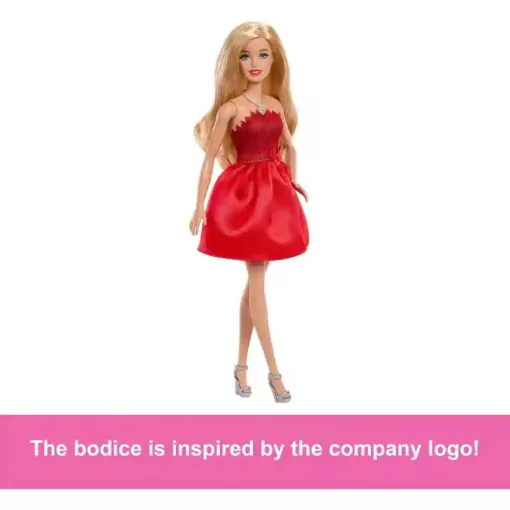 Mattel Barbie 80. évfordulós baba piros ruhában