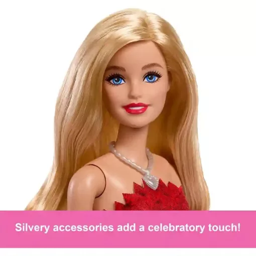 Mattel Barbie 80. évfordulós baba piros ruhában