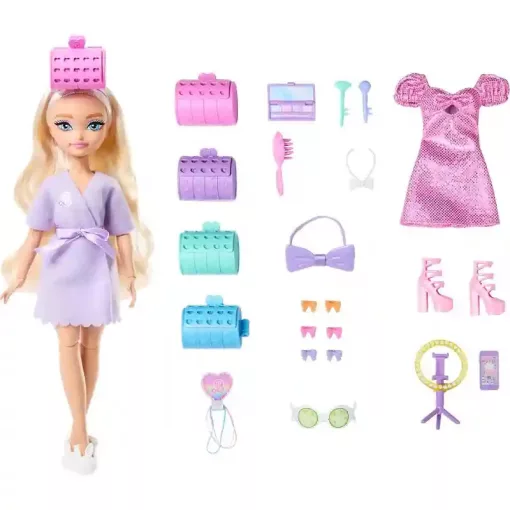 Mattel Barbie Dream Besties Malibu baba fodrászos kiegészítőkkel