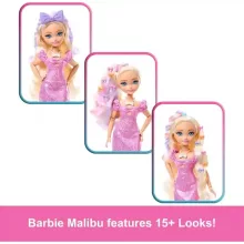 Mattel Barbie Dream Besties Malibu baba fodrászos kiegészítőkkel