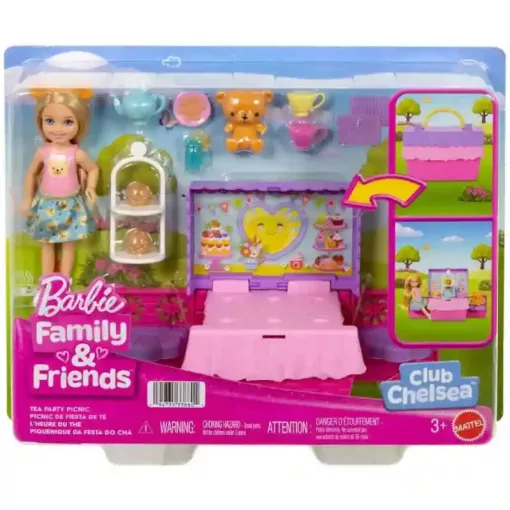 Mattel Barbie Club Chelsea teadélután játékszett