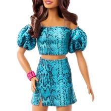 Mattel Barbie Style baba türkizkék ruhában