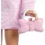   Mattel Barbie Deluxe Style baba csíkos mintás rózsaszín farmerruhában