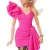   Mattel Barbie Deluxe Style baba elegáns rózsaszín ruhában