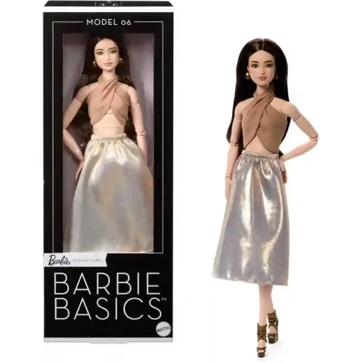 Mattel Barbie Basics Signature Model Collector divatbaba 06 keresztpántos felsőben