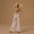   Mattel Barbie Basics Signature Model Collector divatbaba 07 arany mintás fehér nadrágban
