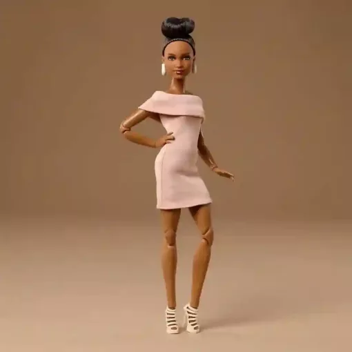 Mattel Barbie Basics Signature Model Collector divatbaba 08 elegáns ruhában