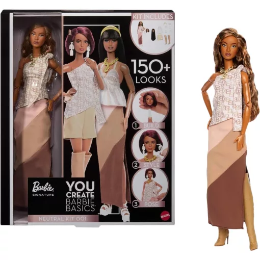 Mattel Barbie Basics Signature You Create – Neutral Kit 001 divatbaba készlet