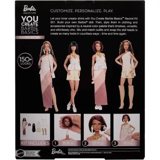 Mattel Barbie Basics Signature You Create – Neutral Kit 001 divatbaba készlet