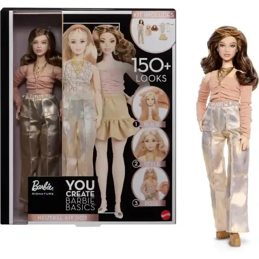 Mattel Barbie Basics Signature You Create – Neutral Kit 003 divatbaba készlet
