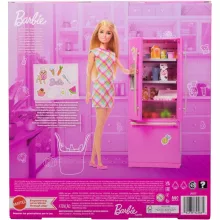 Mattel Barbie konyhai játékszett hűtőszekrénnyel és babával