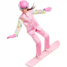 Mattel Barbie snowboardos baba kiegészítőkkel
