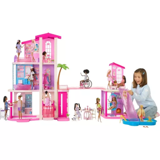 Mattel Barbie óriás interaktív berendezett álomvilla kiegészítőkkel