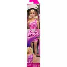Mattel Barbie szőke hajú baba rózsaszín ruhában