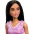Mattel Barbie fekete hajú baba lila ruhában