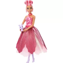 Mattel Barbie Petal Pop virágvarázs illatos baba - Rózsa