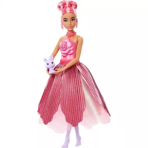 Mattel Barbie Petal Pop virágvarázs illatos baba - Rózsa
