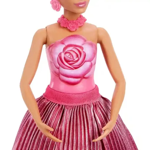 Mattel Barbie Petal Pop virágvarázs illatos baba - Rózsa