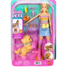 Mattel Barbie baba és kiskutyája görkorcsolyás kalandja