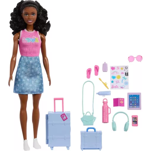 Mattel Barbie Family & Friends utazó Brooklyn baba kiegészítőkkel
