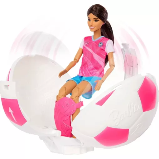 Mattel Barbie Team Roll & Reveal focista baba focilabdában