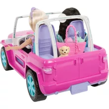 Mattel Barbie rózsaszín terepjáró babákkal