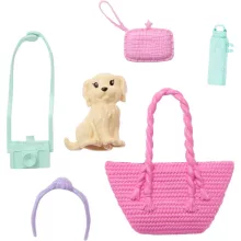 Mattel Barbie rózsaszín terepjáró babákkal
