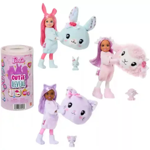 Mattel Barbie Cutie Reveal Chelsea jelmezes meglepetés baba kisállattal
