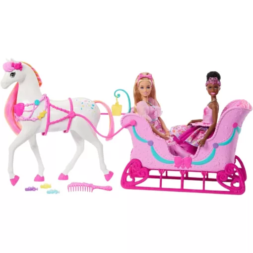 Mattel Barbie és a Diótörő – Lovas szán illatos lóval és kiegészítőkkel