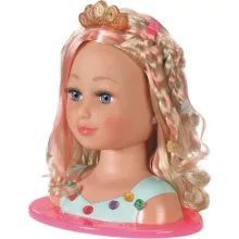 Zapf Creation Baby Born fodrász és sminkes babafej kiegészítőkkel 27cm