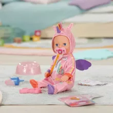 Zapf Creation Baby Born Lena 7 funkciós interaktív játékbaba unikornis ruhában 36cm