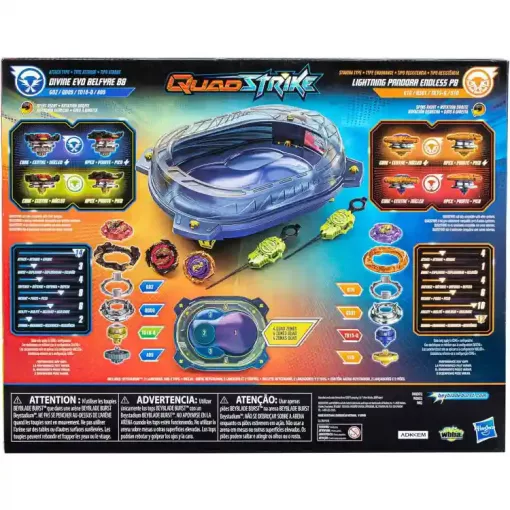 Hasbro Beyblade Burst QuadStrike harci aréna 2db pörgettyűvel és kilövővel