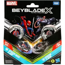 Hasbro Beyblade X Marvel Pókember 3-60F vs. Venom 3-80N pörgettyű készlet kilövővel