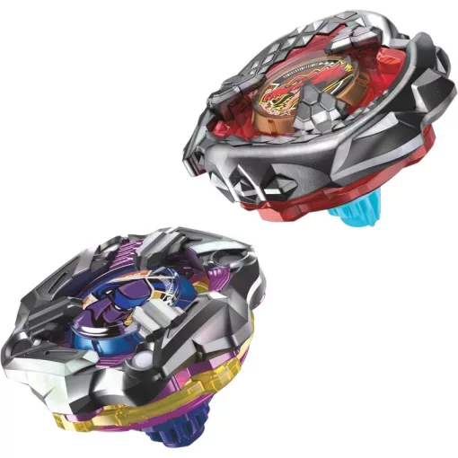 Hasbro Beyblade X Beat Tyranno 4-70Q és Knife Shinobi 4-80HN pörgettyű készlet