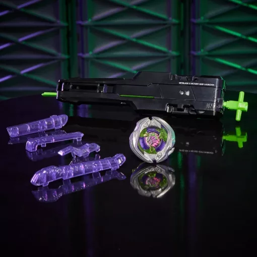 Hasbro Beyblade X Victory Grip kilövő Saber Samurai 2-70L pörgettyűvel